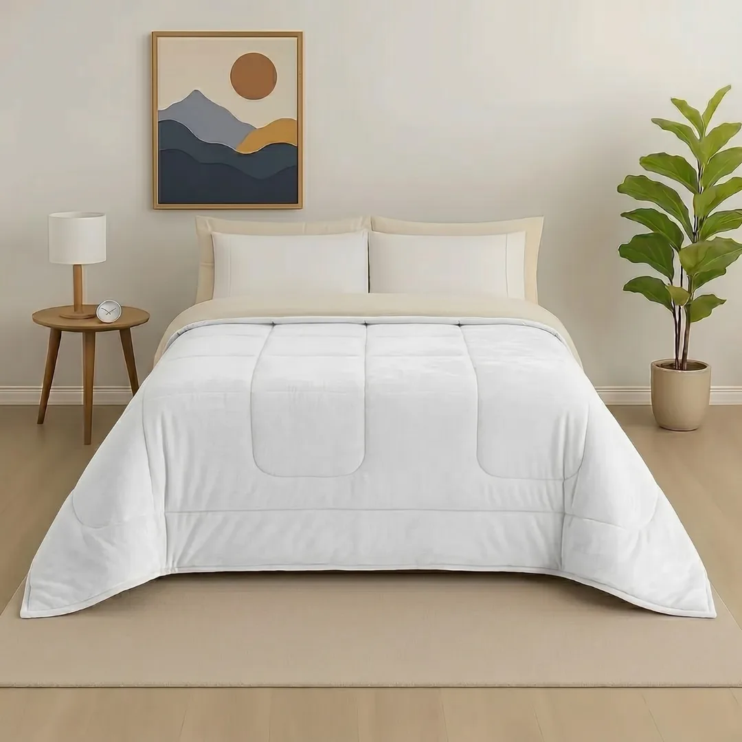 Coberdrom Sherpa Dupla Face Branco